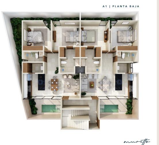 Planta arquitectónica del Modelo A1