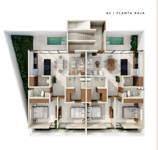 Planta arquitectónica del Modelo A2